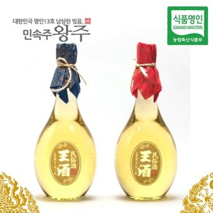 식품명인 제13호 민속주 왕주 궁중술(호리병) 700ml 2병세트